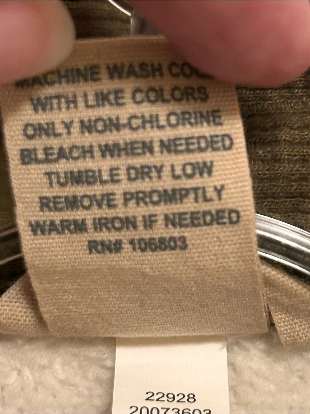 Duluth Trading Co Olive Waffle-Knit Sherpa-Lined Shirt Jacket